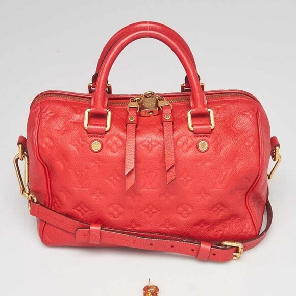 Louis Vuitton Orient Monogram Empreinte Leather Speedy 25 Bandouliere Bag - Picture 1 of 12
